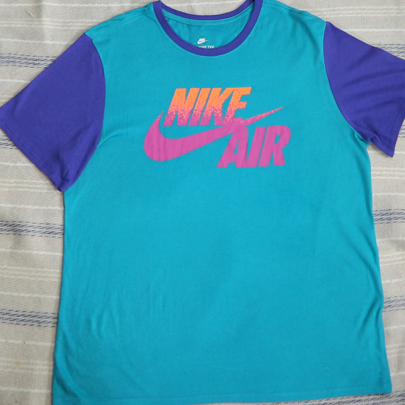 nike air colour block t shirt